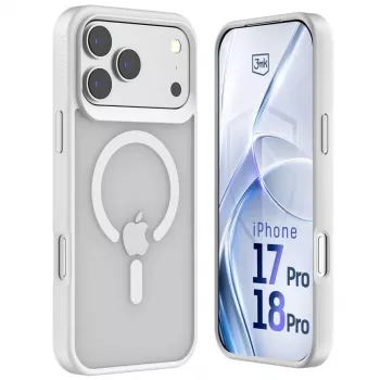 3MK PROTECTION Apple iPhone 17 Pro - husă 3mk Hardy Hazy MagCase albă
