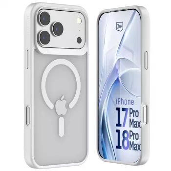 3MK PROTECTION Apple iPhone 17 Pro Max - husă 3mk Hardy Hazy MagCase albă