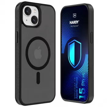 Husă 3MK PROTECTION Apple iPhone 15 Plus - 3mk Hardy Hazy MagCase neagră