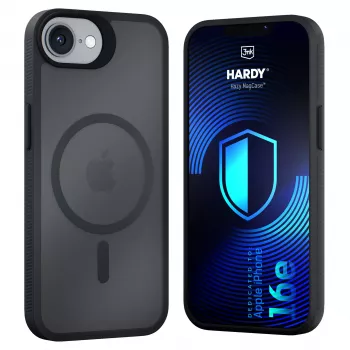 Husă 3MK PROTECTION Apple iPhone 16E/ iPhone 17E - 3mk Hardy Hazy MagCase neagră