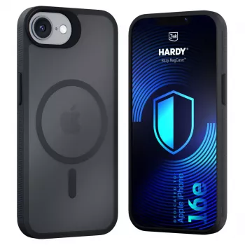 Husă 3MK PROTECTION Apple iPhone 16E/ iPhone 17E - 3mk Hardy Hazy MagCase neagră