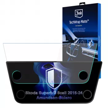 Folie de protecție ecran mată 3MK PROTECTION TechWrap pentru display central Skoda Superb III 2015-2024 Amundsen-Bolero