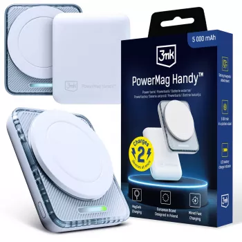 3mk PowerMag Handy 5000 mAh 22.5W MagSafe alb