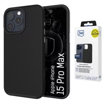 3MK PROTECTION Apple iPhone 15 Pro Max Hardy Shockproof MagCase - transparentă