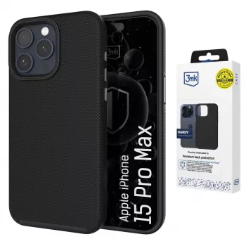 3MK PROTECTION Apple iPhone 15 Pro Max Hardy Shockproof MagCase - transparentă