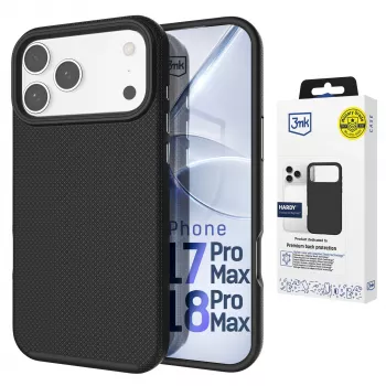 Husă spate transparentă antizgomot 3MK PROTECTION Apple iPhone 17 Pro Max Hardy MagCase