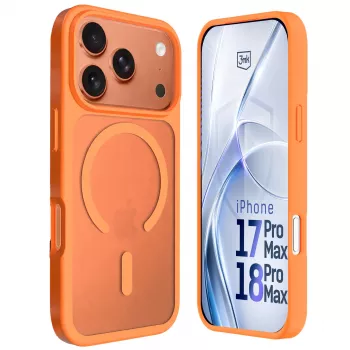 3MK PROTECTION Apple iPhone 17 Pro Max Hardy Hazy MagCase portocaliu