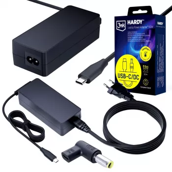 3MK PROTECTION 3mk HARDY Adaptor de alimentare pentru laptop 65W pentru IBM/Lenovo 20V USB-C/DC 7,9 x 5,5mm