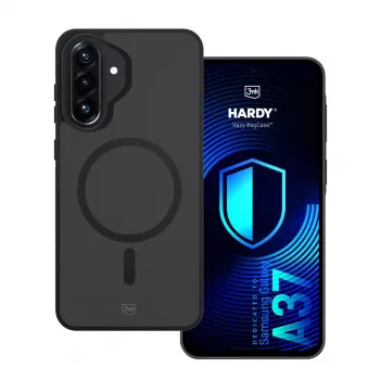 3MK Hardy Hazy MagCase pentru Samsung Galaxy A37, negru