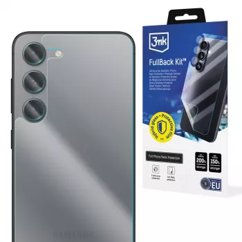 Set folie de protecție integrală 3MK PROTECTION pentru Samsung Galaxy S23 5G (TPU, transparentă, autoregenerantă)