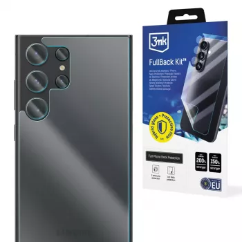 Kit 3MK PROTECTION Samsung Galaxy S23 Ultra FullBack - folie de protecție hidrogel pentru întreg corpul