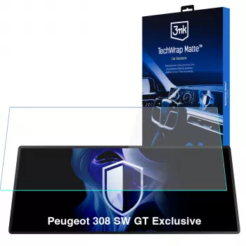Folie de protecție ecran 3MK PROTECTION TechWrap Matte pentru Peugeot 308 SW GT Exclusive display central
