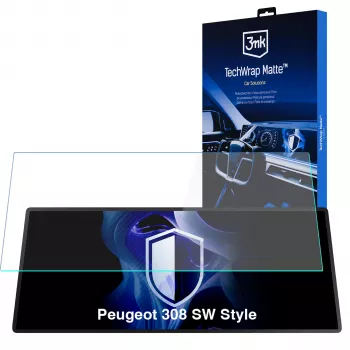 Folie de protecție ecran 3MK PROTECTION TechWrap Matte pentru Peugeot 308 SW Style display central
