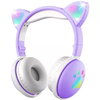 Căști wireless pentru copii MOZOS KID DOG Violet