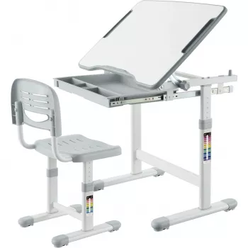 Set birou și scaun reglabil MOZOS DC-SET gri