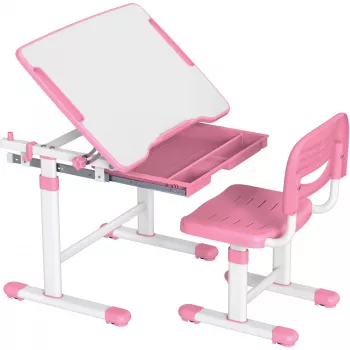 Set birou și scaun reglabil MOZOS DC-SET roz