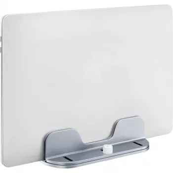 Suport universal MOZOS H1 pentru laptop și tabletă, înălțime și unghi reglabile, pliabil, aliaj de aluminiu, argintiu, cu husă de transport inclusă