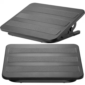 Suport ergonomic pentru picioare MOZOS FS4 cu reglare pe înălțime și înclinare, negru