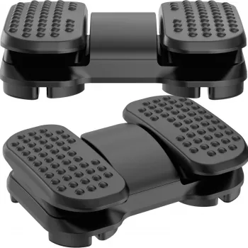 Suport de birou pentru picioare MOZOS FS6 negru, reglabil, ergonomic, cu nopți de masaj