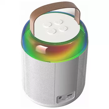 Microfon karaoke cu boxă Bluetooth MOZOS MK alb