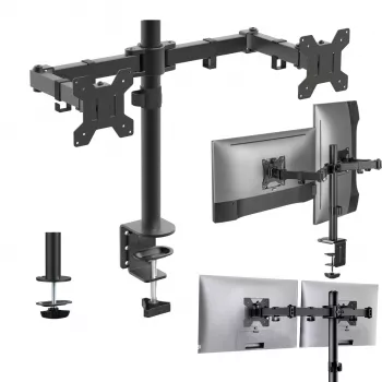 Suport de birou dual pentru monitoare MOZOS MS03 pentru ecrane de 17-34