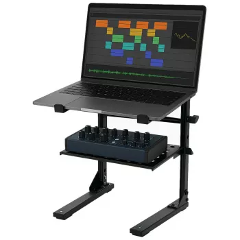 Suport metalic pentru laptop / mixer MOZOS LS8 negru