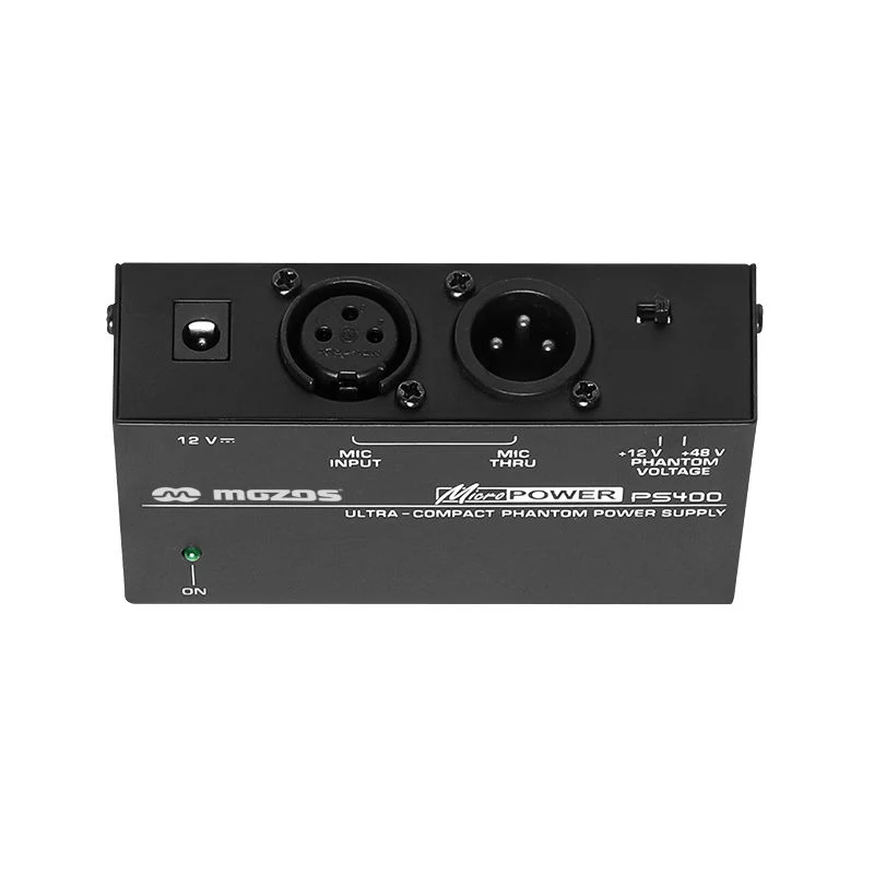 Alimentare phantom MOZOS PS400 12V / 48V pentru microfoane XLR