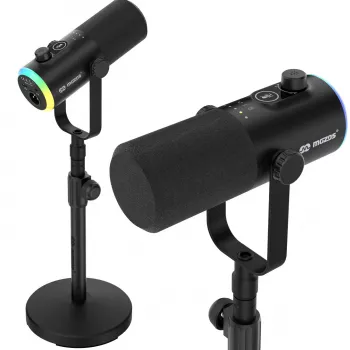 Microfon Mozos GM-ONE USB XLR RGB LED negru
