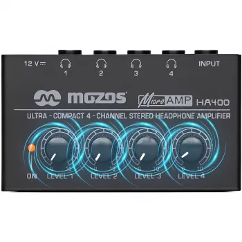 Amplificator stereo pentru căști cu 4 canale MOZOS HA400