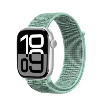 Crong Nylon Sport Loop pentru Apple Watch 38/40/41/42 mm verde