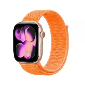 Crong Nylon Sport Loop pentru Apple Watch 38/40/41/42 mm portocaliu