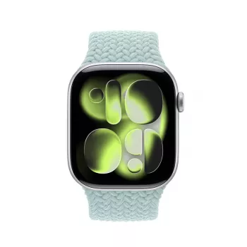 Crong Wave Band Curea de ceas din material textil împletit pentru Apple Watch 38/40/41/42 mm (Mint)