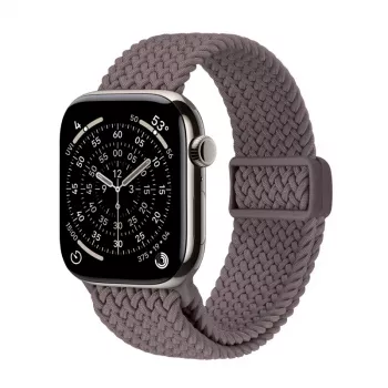 Crong Wave Band - curea împletită pentru Apple Watch 44/45/46/49 mm (maro)