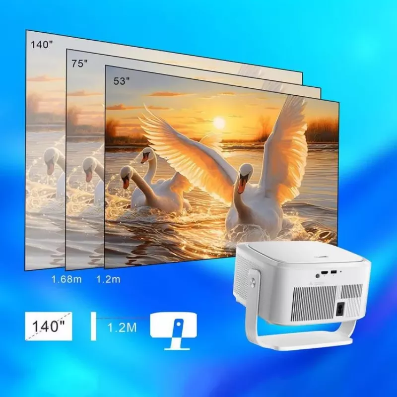 Proiector mini portabil Zenwire PrimeView IMC460 Pro Android 14 WiFi