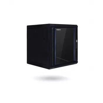 RACKTEL RL-6612WR 12U 600x600 Wall-Mounted Rack Cabinet, Black