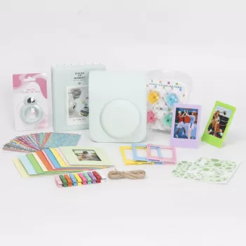 LOVEINSTANT 8-in-1 Accessory Kit for Fujifilm Instax Mini 12, Mint Green