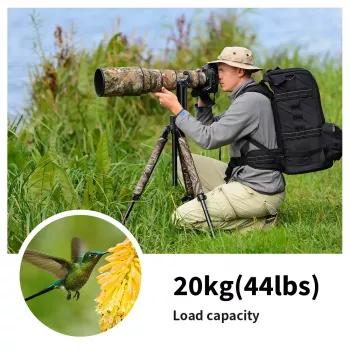 Cap panoramic Pro Gimbal K&F Concept 20kg 1/4 3/8 KF31.033