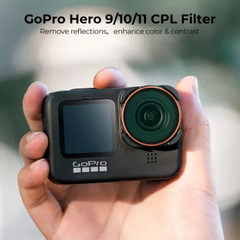 Filtru polarizator circular CPL MC KF pentru GoPro Hero 12/11/10/9 negru KF01.2336