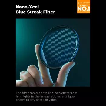 Filtru cu efect anamorfic Blue Streak K&F Concept Nano-X 49mm