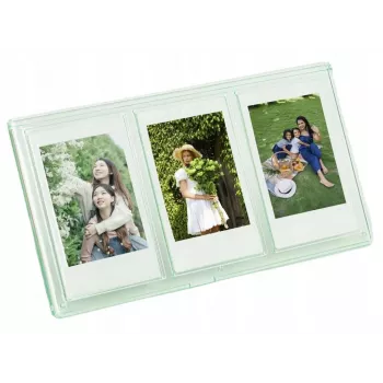 LOVEINSTANT Standing Frame for 3 Photos for Zink / Fuji Instax Mini Cameras - Green