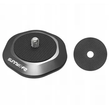 Placă adaptor magnetică SUNNYLIFE pentru cameră, gimbal, telefon cu filet de 1/4 inch DZ753-D