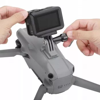 Suport pentru cameră de acțiune SUNNYLIFE pentru DJI Air 3, GoPro, Insta360, SJCAM, Xiaomi - filet de 1/4 inch, clemă cu închidere rapidă, negru