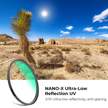 Filtru UV K&F Concept Nano-X MRC cu reflexie ultra scăzută 49mm