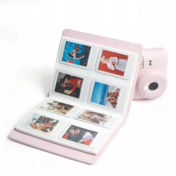 LOVEINSTANT Photo Album for 288 Photos, Compatible with Fuji Instax Mini, Polaroid 300, Zink, Canon Ivy, HP Sprocket, Kodak Smile, White Cover with Display Window