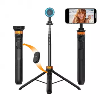 Treppiedi selfie stick KF 162cm magnetic MagSafe pentru smartphone cu telecomandă Kf09.139