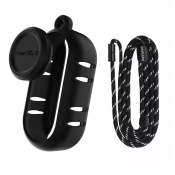 Husă de protecție din silicon SUNNYLIFE cu capac de obiectiv pentru Insta360 Go 3s - Negru