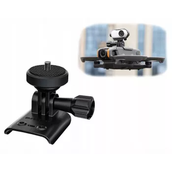 Suport pentru cameră SUNNYLIFE pentru DJI Avata 2, GoPro și filet de 1/4 inch, negru/gri