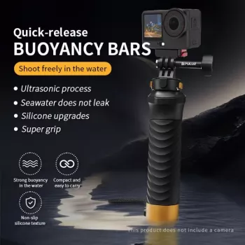 Mâner plutitor cu flotor PULUZ pentru camere de acțiune GoPro SJCAM Xiaomi DJI Insta360 PU1053B