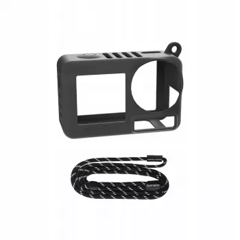Husă protectoare din silicon SUNNYLIFE cu șnur pentru DJI Osmo Action 5 Pro / OA5-BHT885