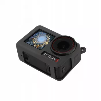 Husă protectoare din silicon SUNNYLIFE cu șnur pentru DJI Osmo Action 5 Pro / OA5-BHT885
